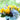Yellow roses, blue hydrangeas and purple flowers, illustrating a colour palette for a grand opening flower stand.