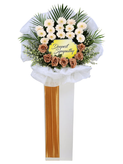 Forever Remembered Condolence Flower Wreath (JWA1)