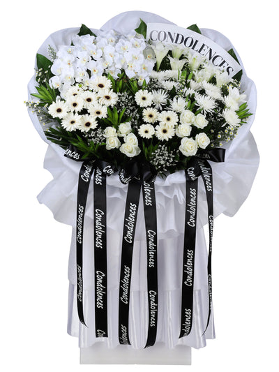 Fond Farewell Condolence Flower Wreath (JWA40)