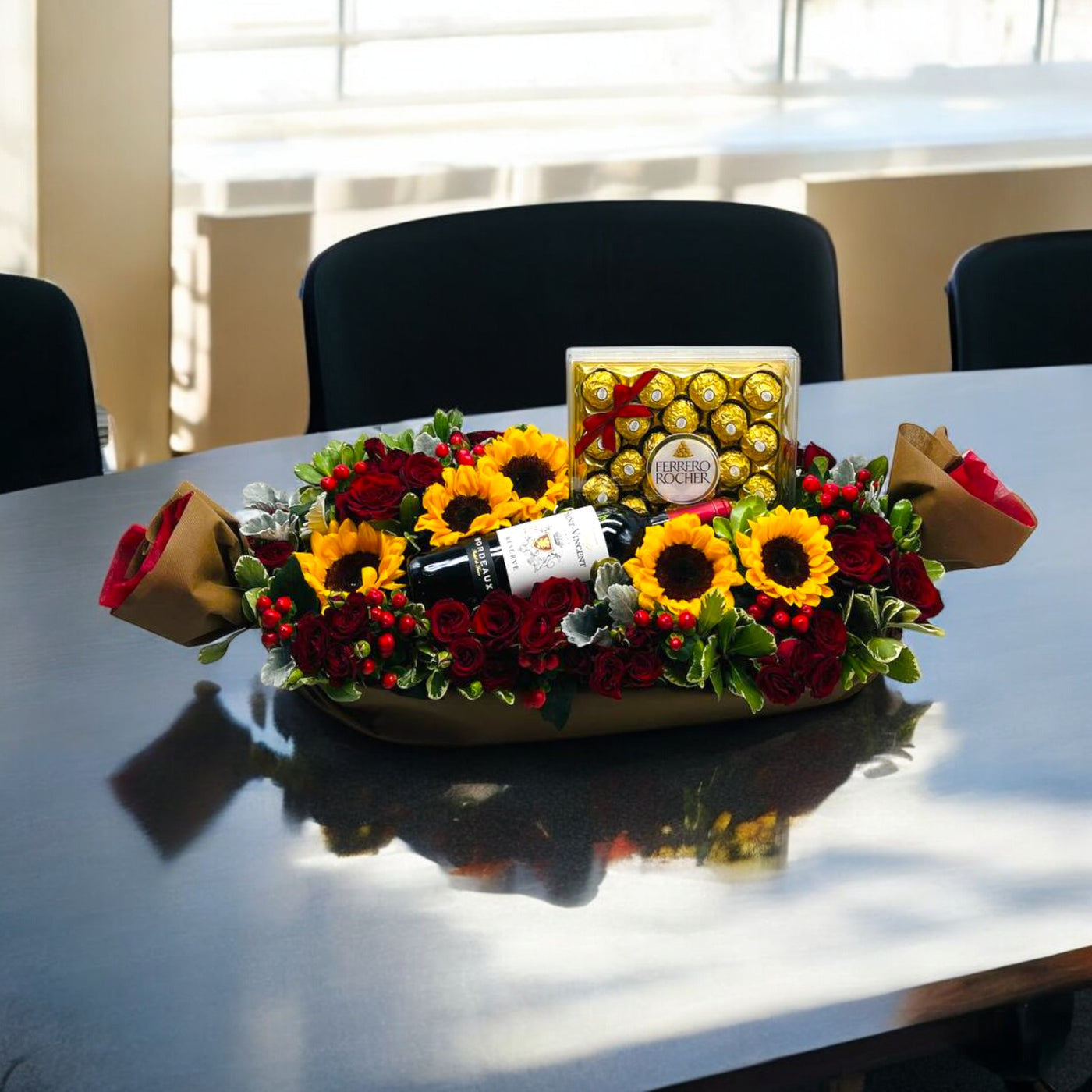 Loving Nugget Floral Table Arrangement (JTA30)