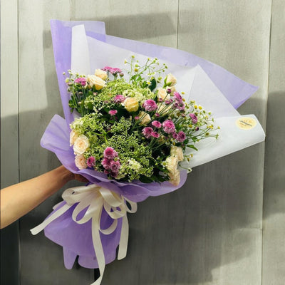 Violet Bliss - Flower Bouquet (HB036)