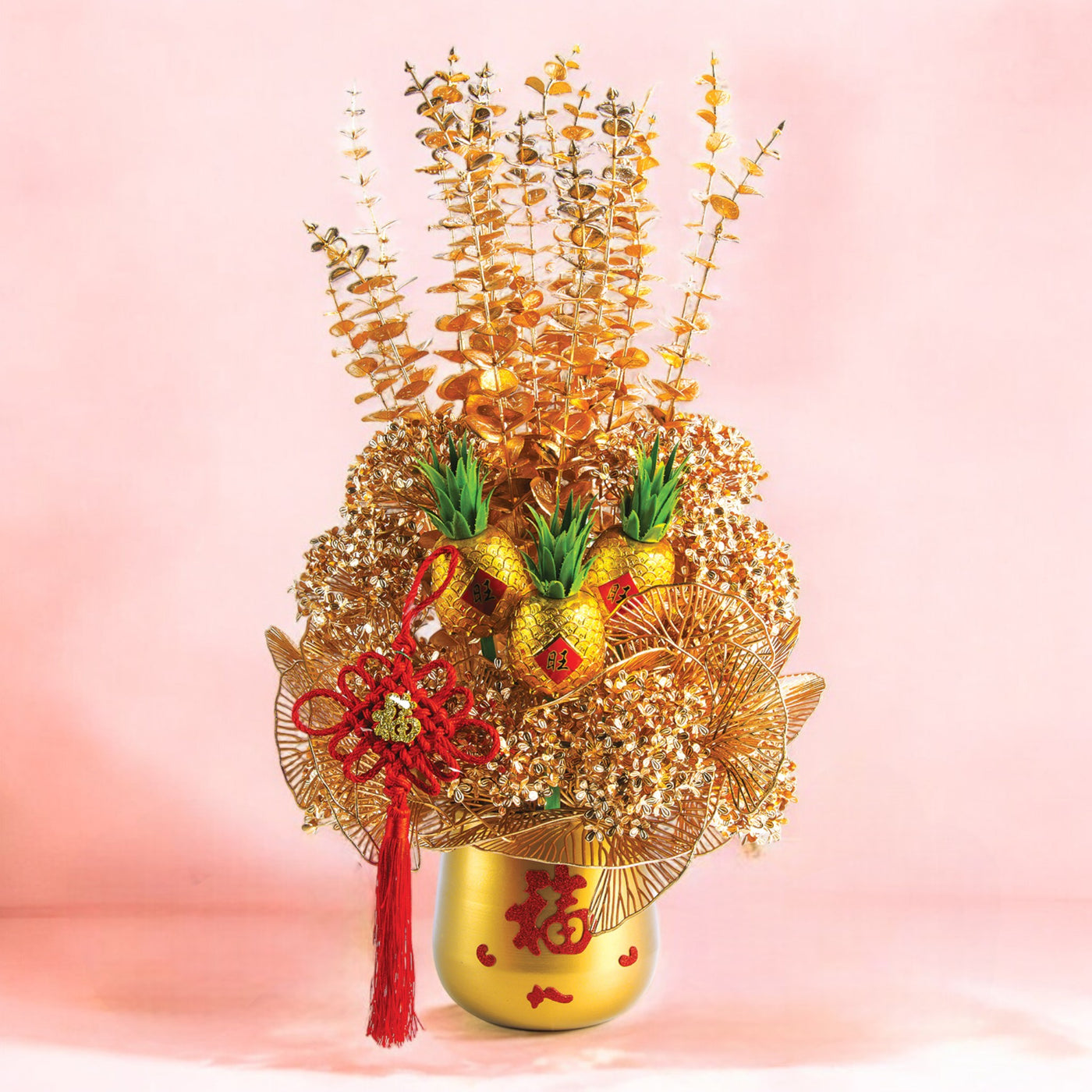 Golden Fortunes Silk Arrangement (SF6)