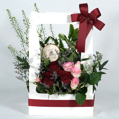 Crimson Reds - Floral Box (VD6)