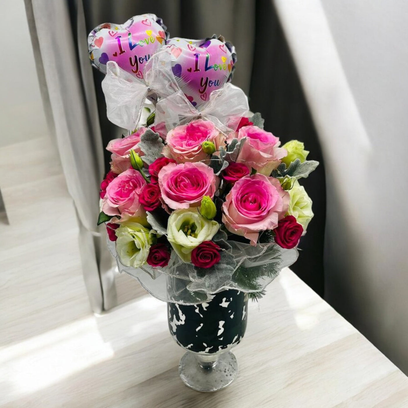 Roses My Love Floral Table Arrangement (JTA33)